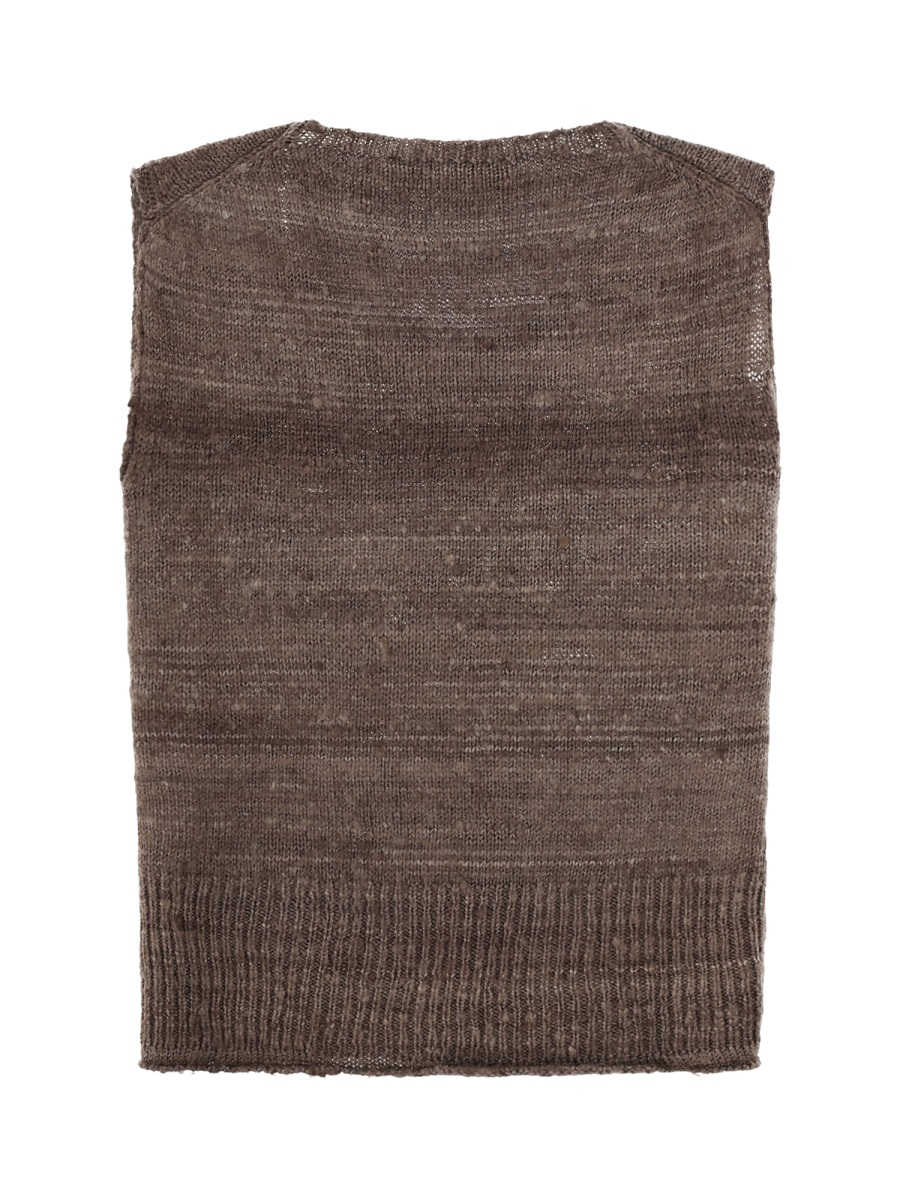 [Our Legacy] T-shirts Sleeveless SS26 M2263PWE_WATHEREDEARTHHANDSPUNSILK