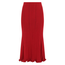 [Self-portrait] Long skirt SS26 RS26-555MSK-R_RED