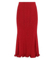 [Self-portrait] Long skirt SS26 RS26-555MSK-R_RED
