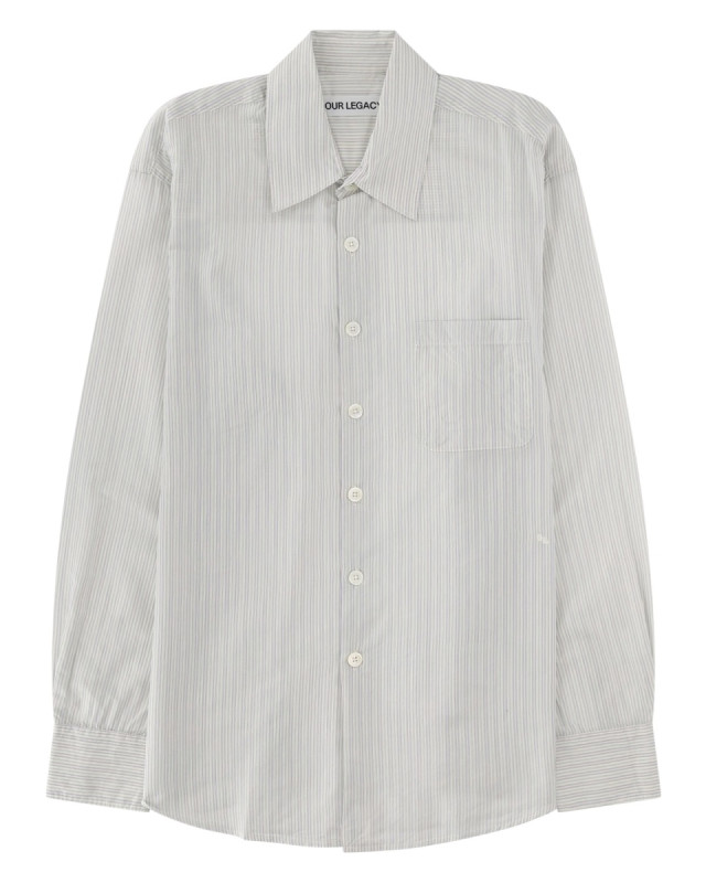 [Our Legacy] Shirts Long Sleeve SS26 M2262AI_INDEXSTRIPECOOLTHREADCLOTH