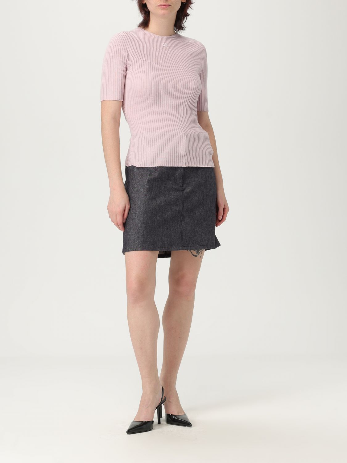 [Courreges] Mini skirt FW25 225DJU271DE0035 9011