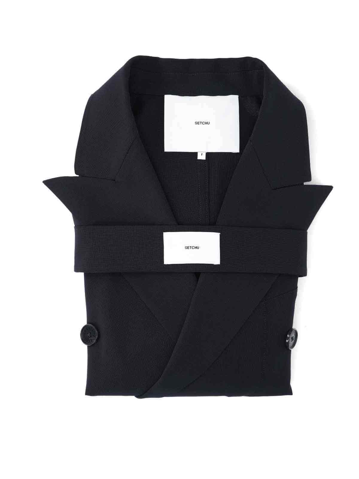[SETCHU] Coat FW25 U001J001W001BLACK