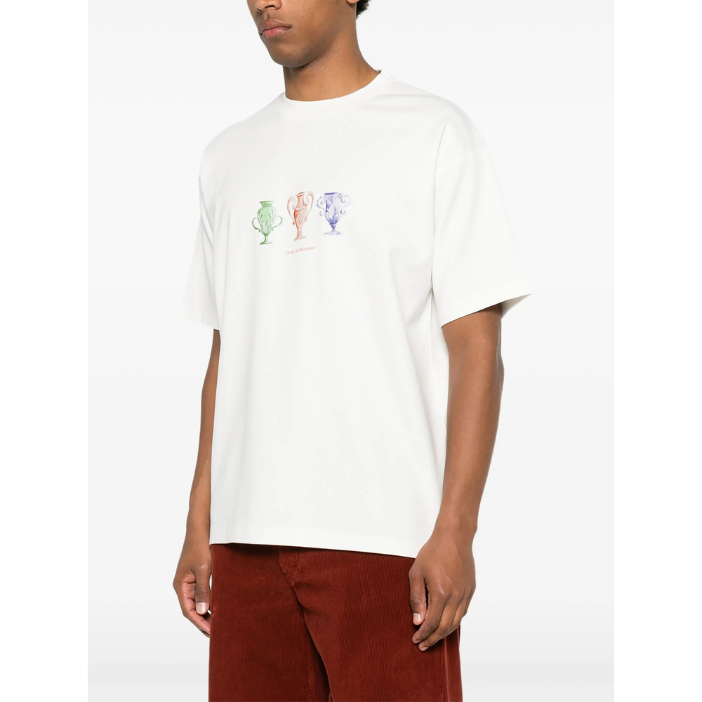 [DROLE DE MONSIEUR] T-shirts Short Sleeve FW26 L-TS336 CO002 OFFWH