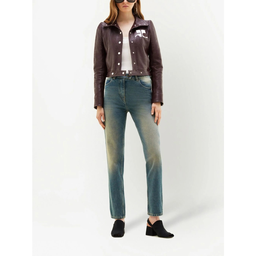 [Courreges] Leather Jacket FW26 PERCBL005VY 0014 4010