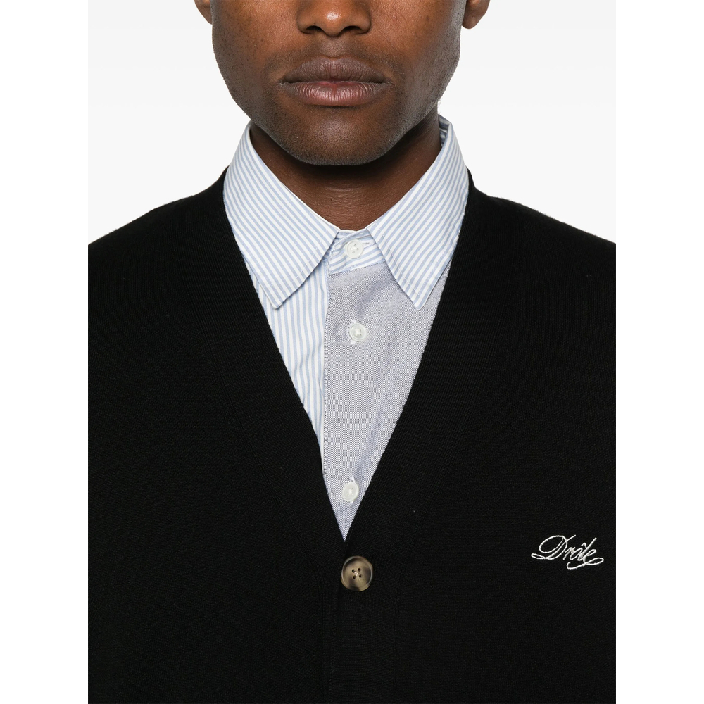 [DROLE DE MONSIEUR] Cardigan FW26 PERM-CA123 WO007 BLACK