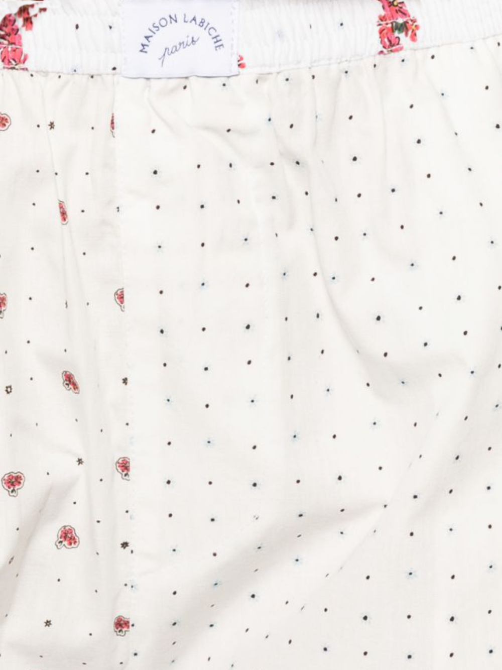 [MAISON LABICHE] Shorts SS26 ZWVERMENOUFLOWFLOWERS PATCH PRINT