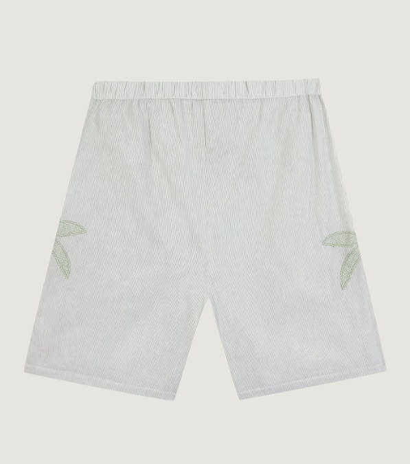 [MAISON LABICHE] Shorts SS26 ZWBEUDANTPALMLINEN PATCH OLIVE