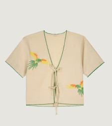 [MAISON LABICHE] Shirts Short Sleeve SS26 ZWVENEURPARROTLINEN OATMEAL BEIGE