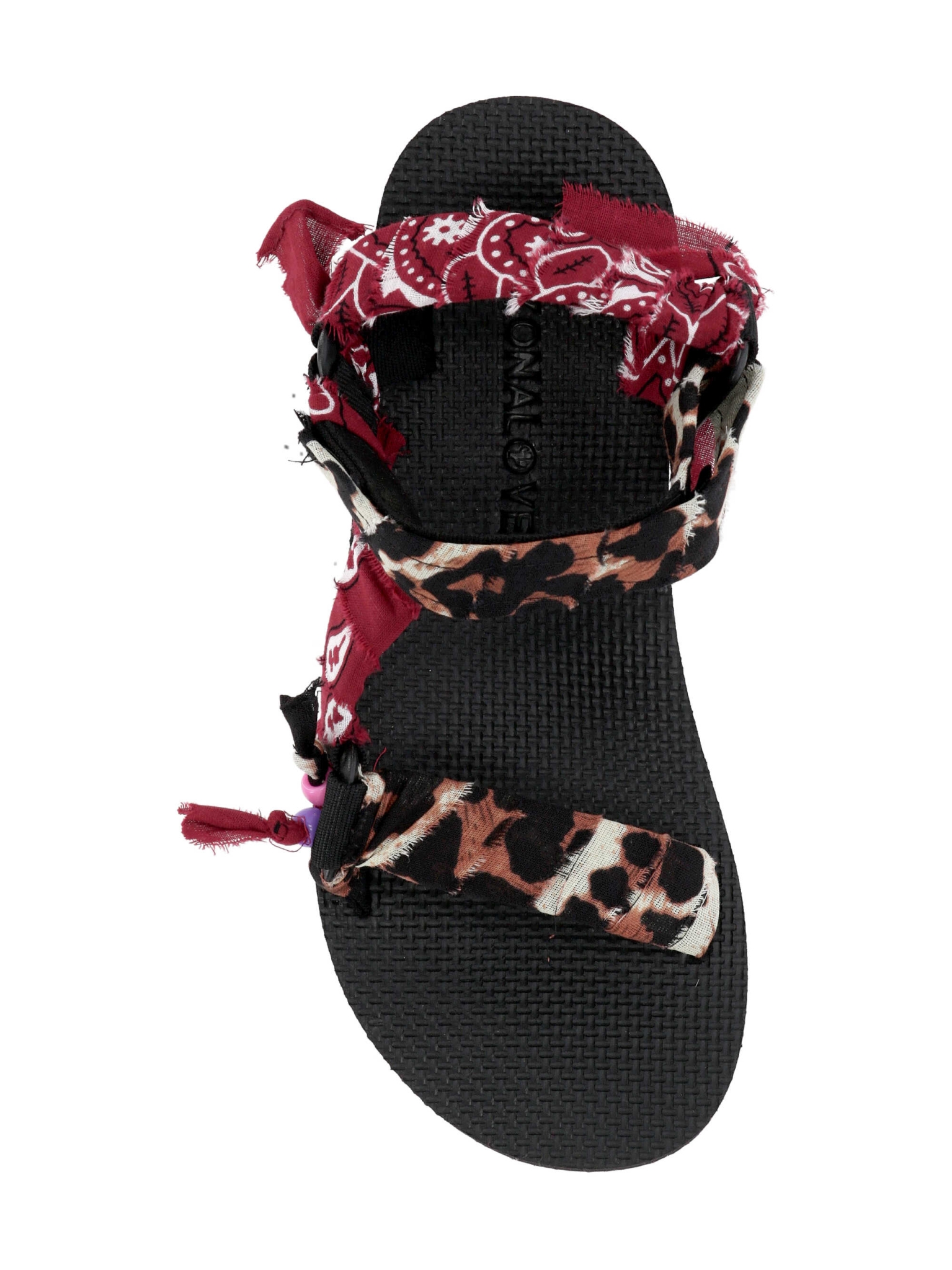 [ARIZONA LOVE] Sandals SS26 TKLEOPARDBURGUNDYLEO BURGUNDY BANDANA