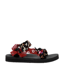 [ARIZONA LOVE] Sandals SS26 TKLEOPARDBURGUNDYLEO BURGUNDY BANDANA