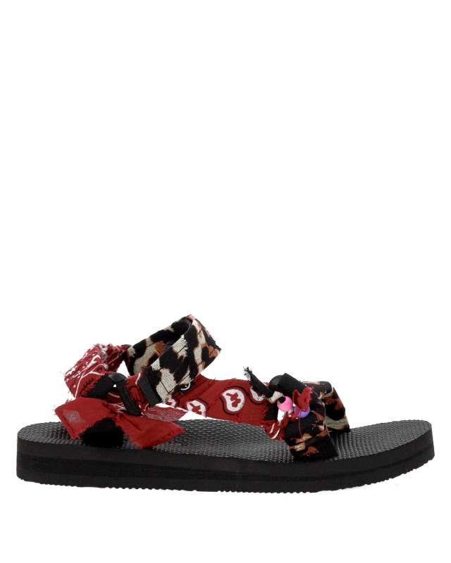 [ARIZONA LOVE] Sandals SS26 TKLEOPARDBURGUNDYLEO BURGUNDY BANDANA