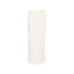 [BASERANGE] Long skirt SS26 SKBR-RIB BRIG OFFWH
