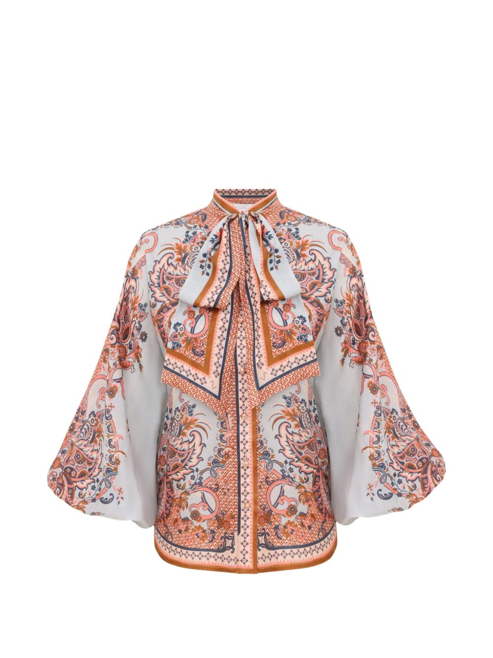[Zimmermann] Shirts Long Sleeve FW26 4461TSS261BLUPF