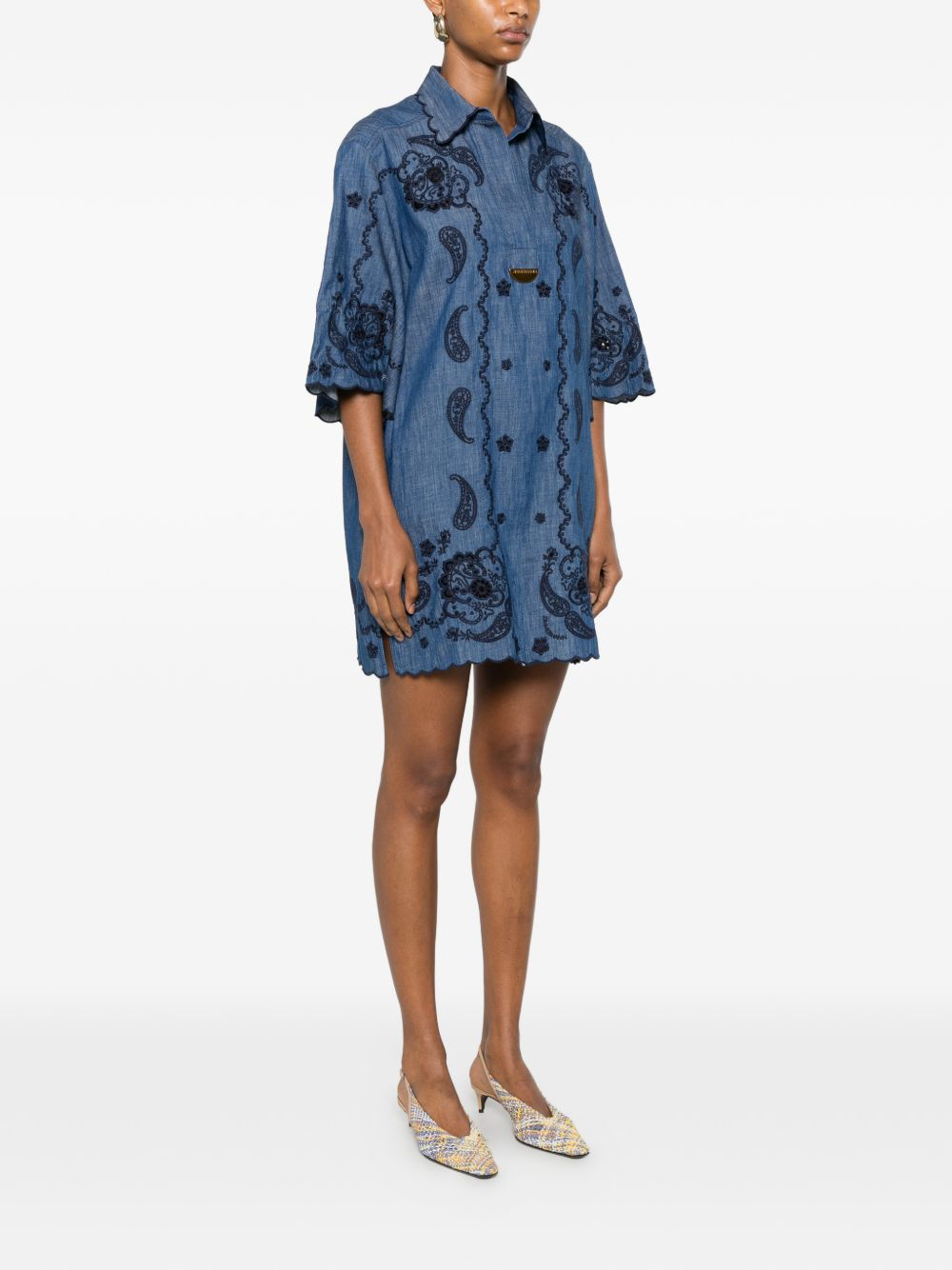 [Zimmermann] Long sleeve dress FW26 8359DSS261RWBLU