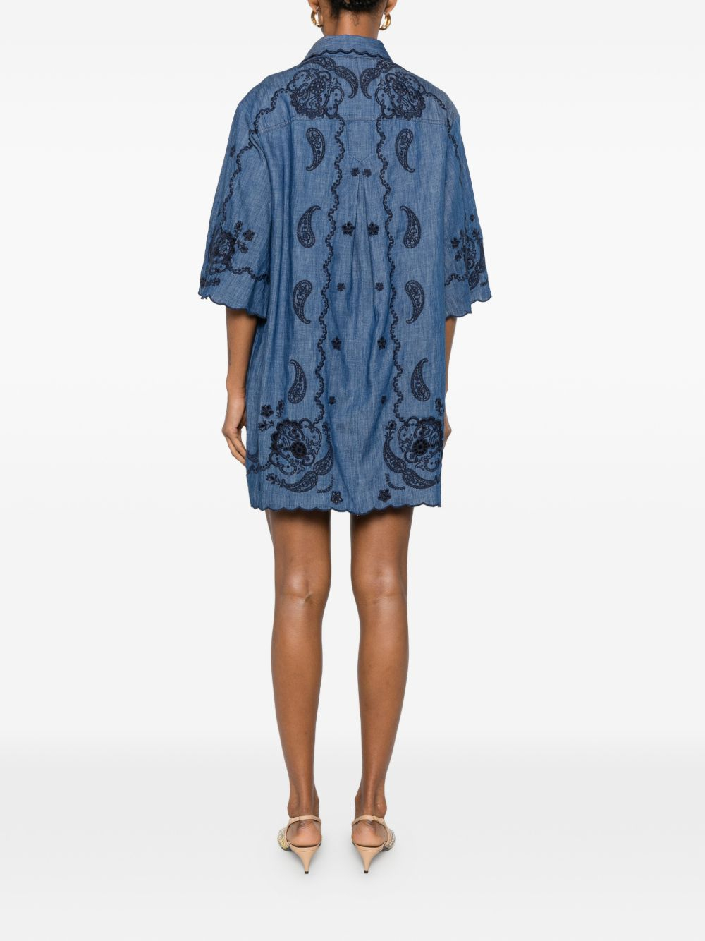 [Zimmermann] Long sleeve dress FW26 8359DSS261RWBLU
