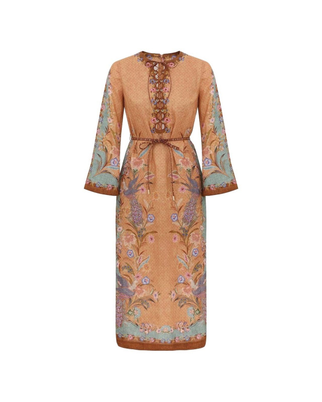 [Zimmermann] Short sleeve dress FW26 8077DSS262TSCF