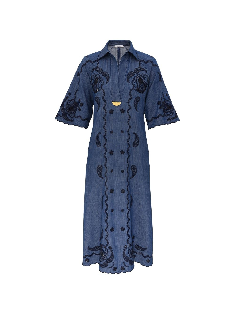 [Zimmermann] Short sleeve dress FW26 8358DSS261RWBLU