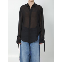 [THE FRANKIE SHOP] Shirts Long Sleeve SS26 CHFS21510100__BLACK