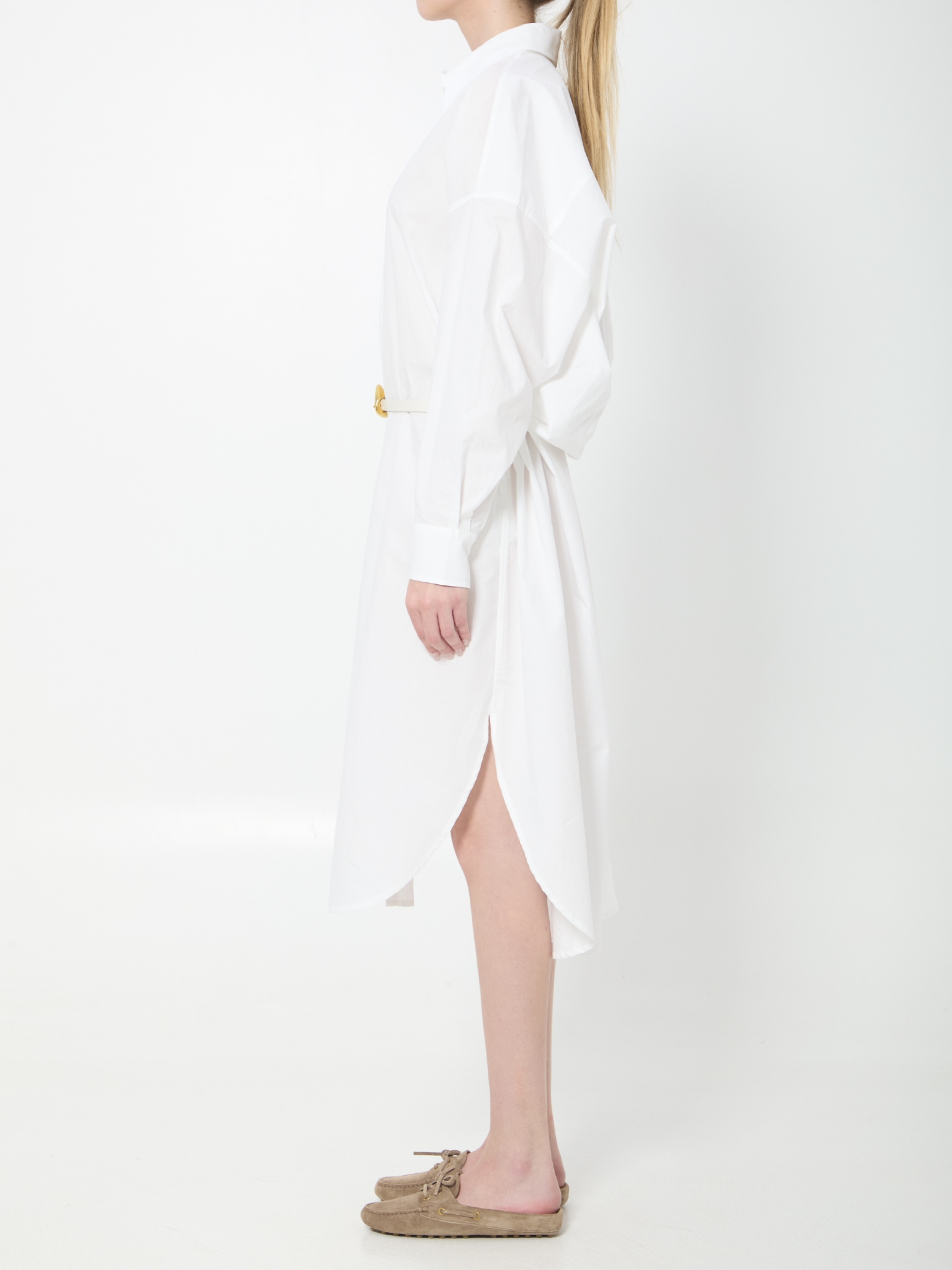[THE FRANKIE SHOP] Long sleeve dress SS26 SDFS22061000__WHITE