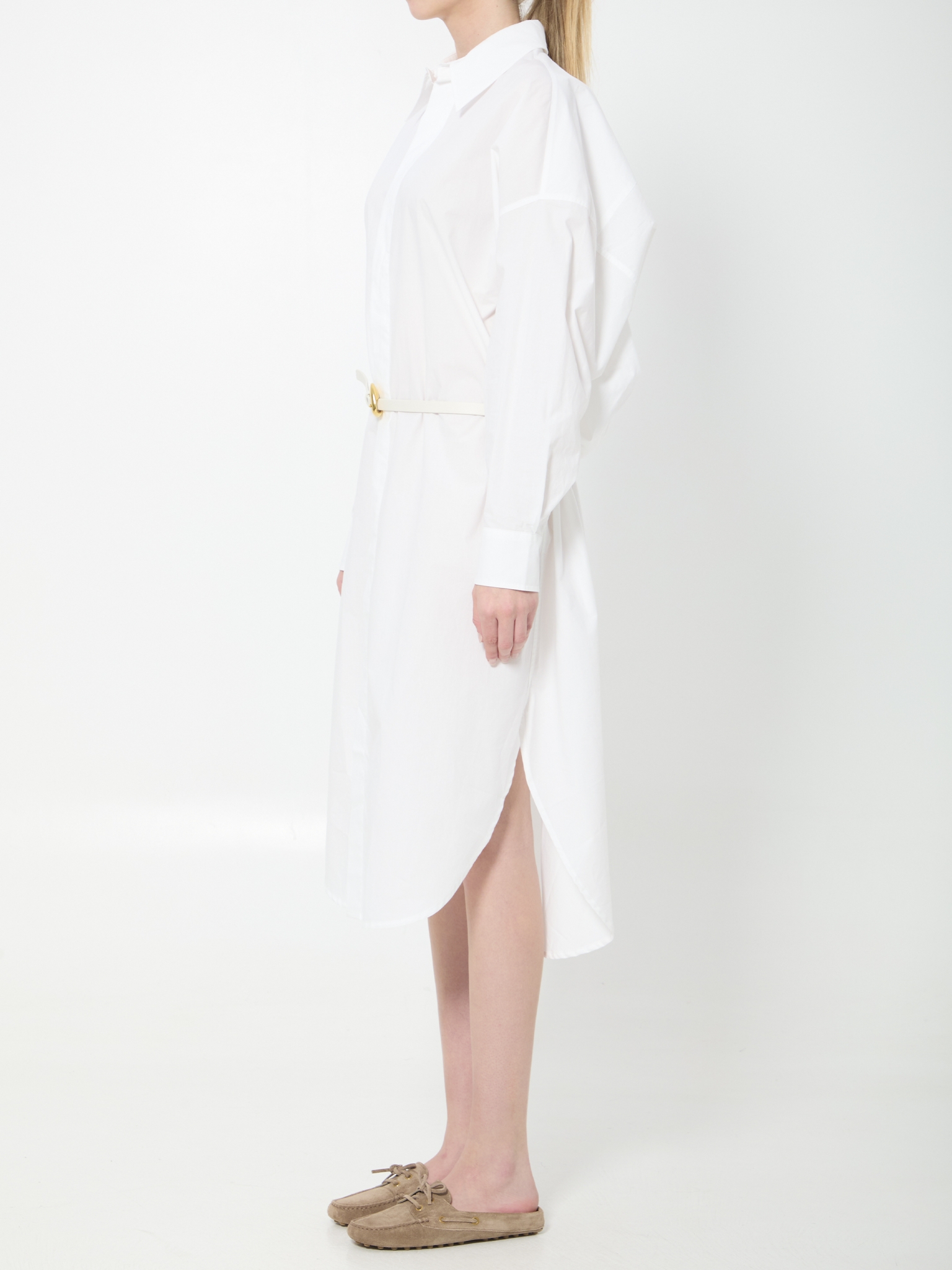 [THE FRANKIE SHOP] Long sleeve dress SS26 SDFS22061000__WHITE