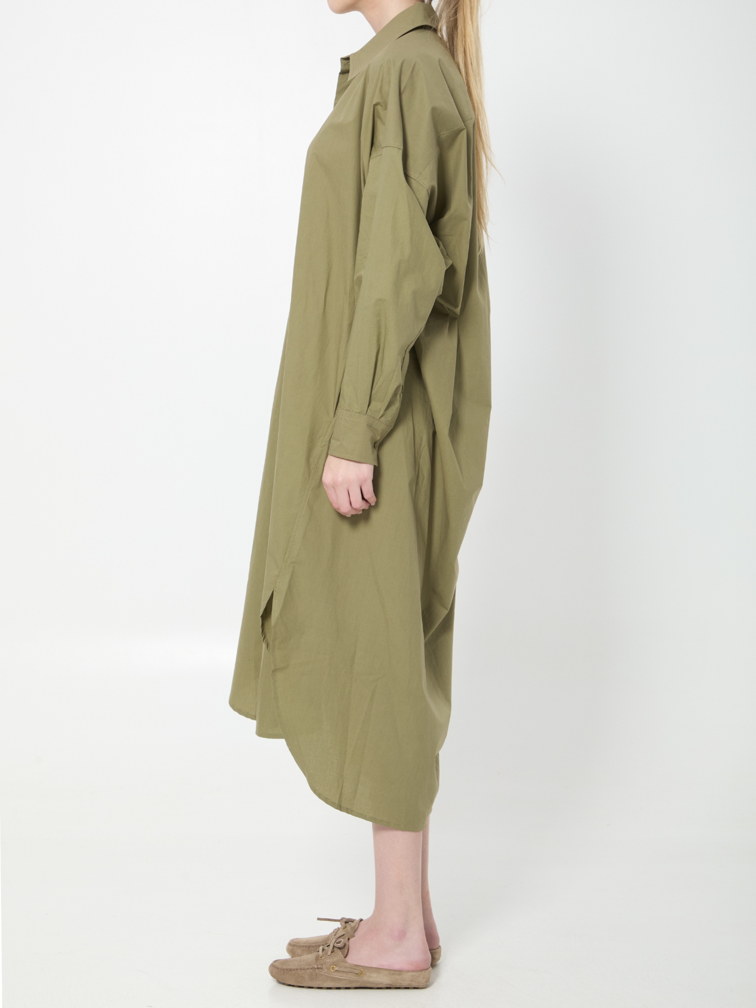 [THE FRANKIE SHOP] Long sleeve dress SS26 SDFS22067408__OLIVE