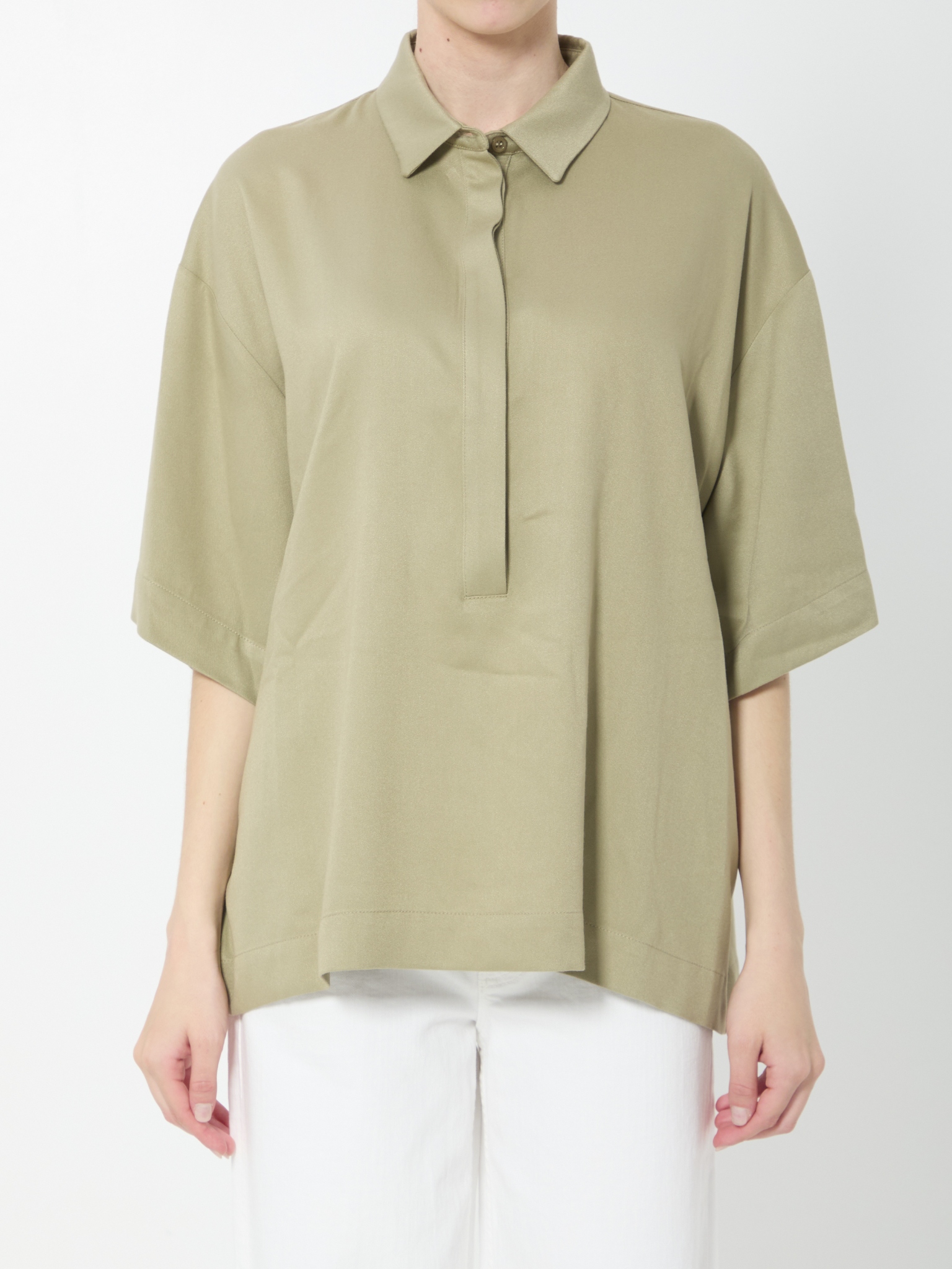 [THE FRANKIE SHOP] Shirts Short Sleeve SS26 POFS22018430__SAGE