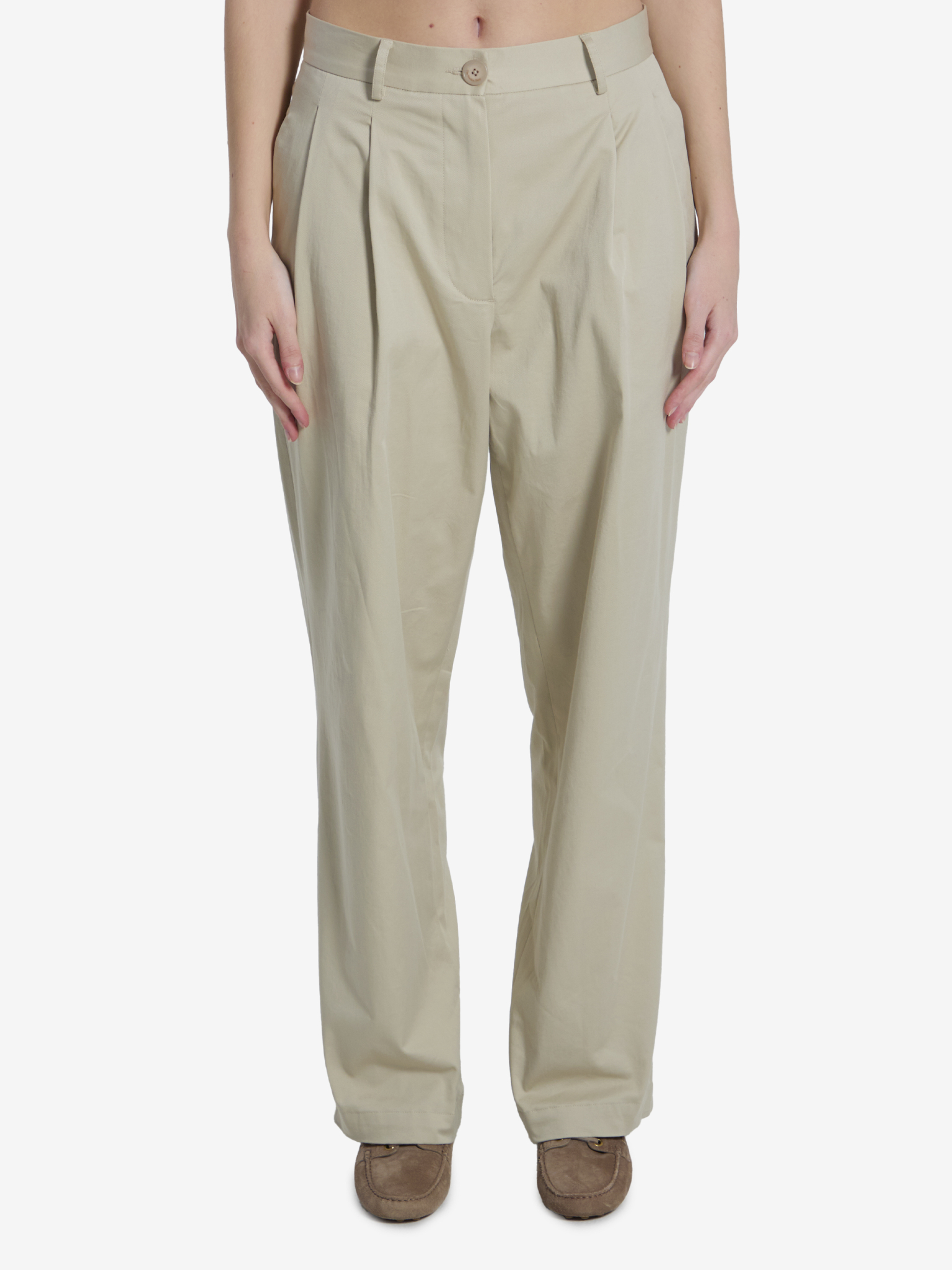 [THE FRANKIE SHOP] Trousers SS26 TTFS21987049__LIGHT BEIGE