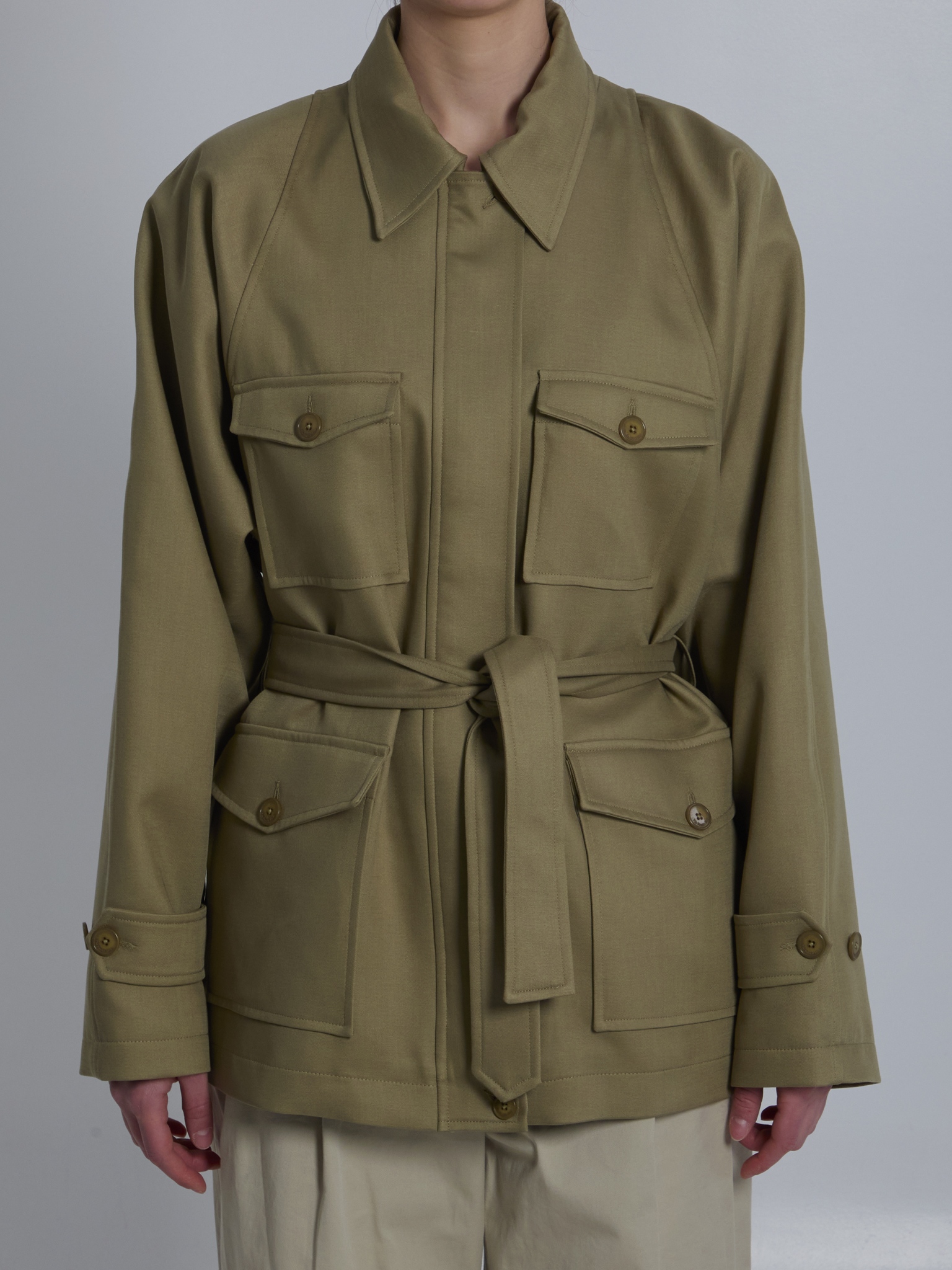 [THE FRANKIE SHOP] Casual Jacket SS26 JAFS22031430__SAGE