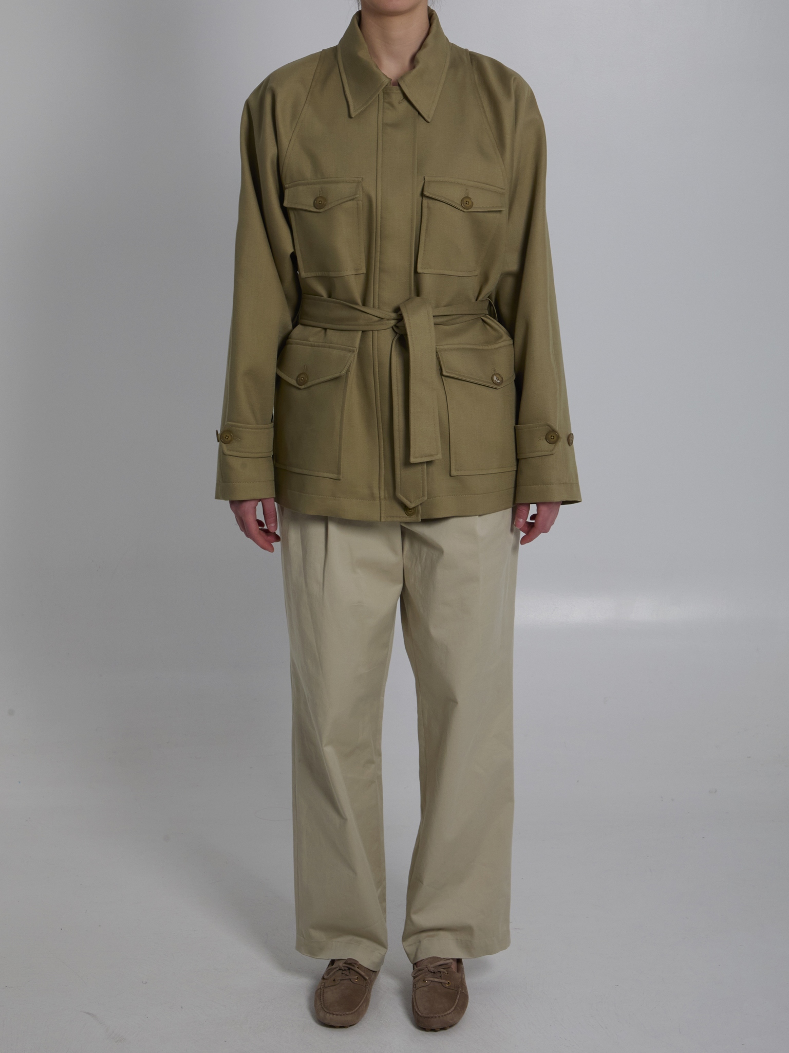 [THE FRANKIE SHOP] Casual Jacket SS26 JAFS22031430__SAGE