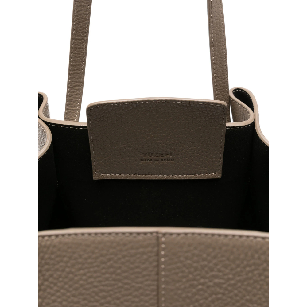[YUZEFI] Shoulder bag FW26 LARGE MOCHI LEATHER TAUPE