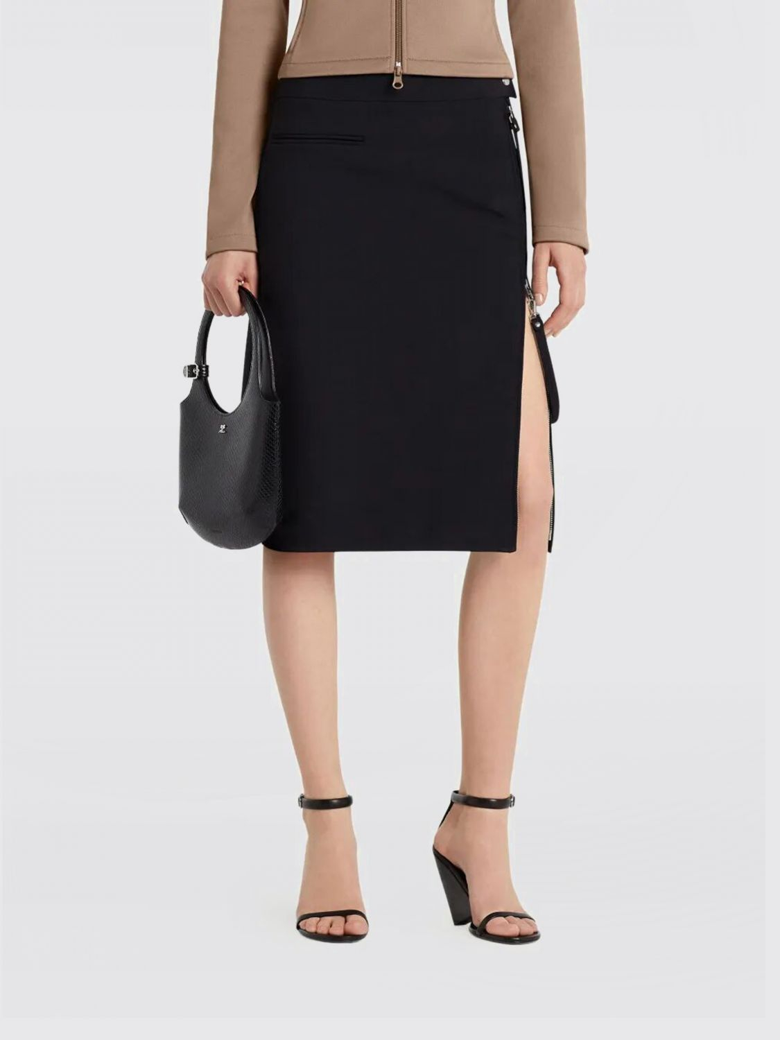 [Courreges] Midi skirt FW25 325CJU278WO0143 9999