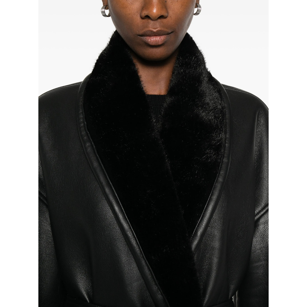 [Viktoria Chan] Mouton jacket FW25 AW25012BL  BLACK