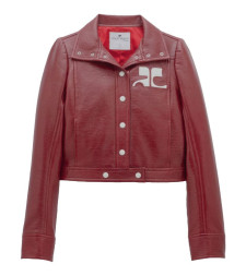 [Courreges] Leather Jacket FW26 PERCBL005VY 0014 4034