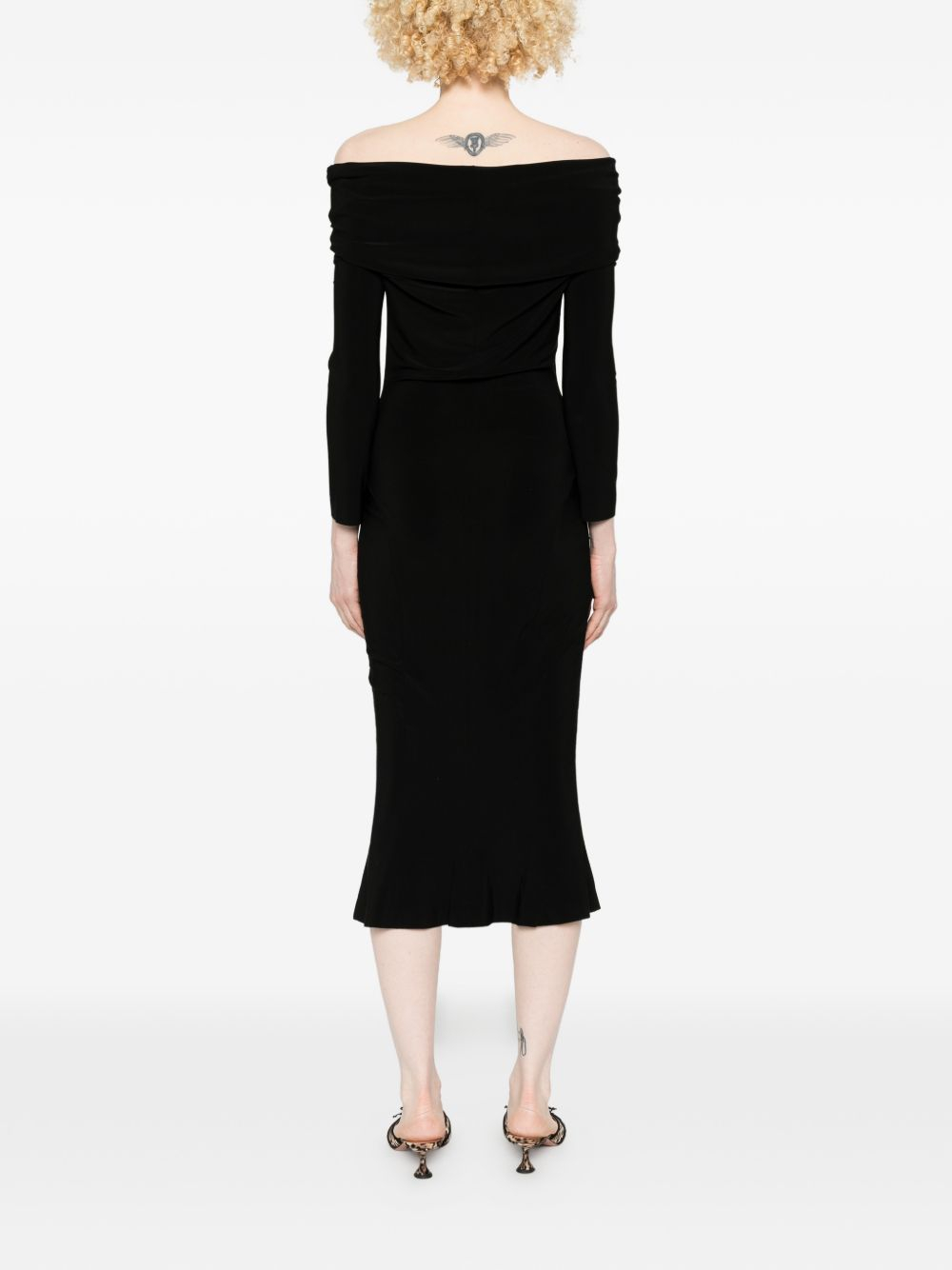 [Norma Kamali] Long sleeve dress SS26 KK1263PLT65001