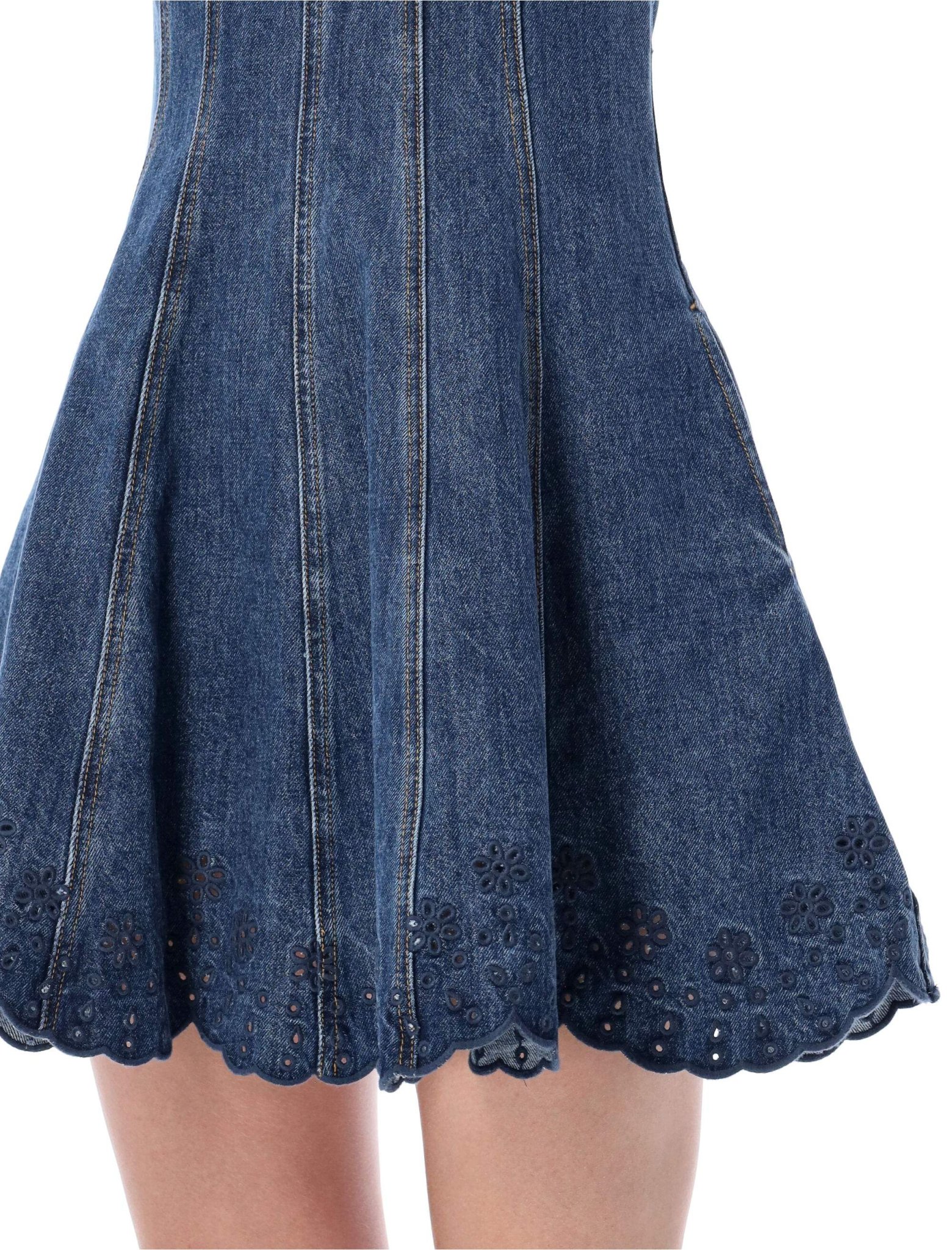 [SELF PORTRAIT] Sleeveless dress SS26 SS26820SBLBLUE