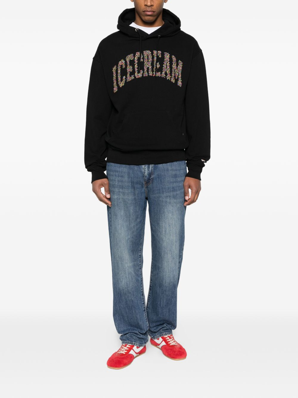 [ICECREAM] Hoodie SS26 IC26130BLACK