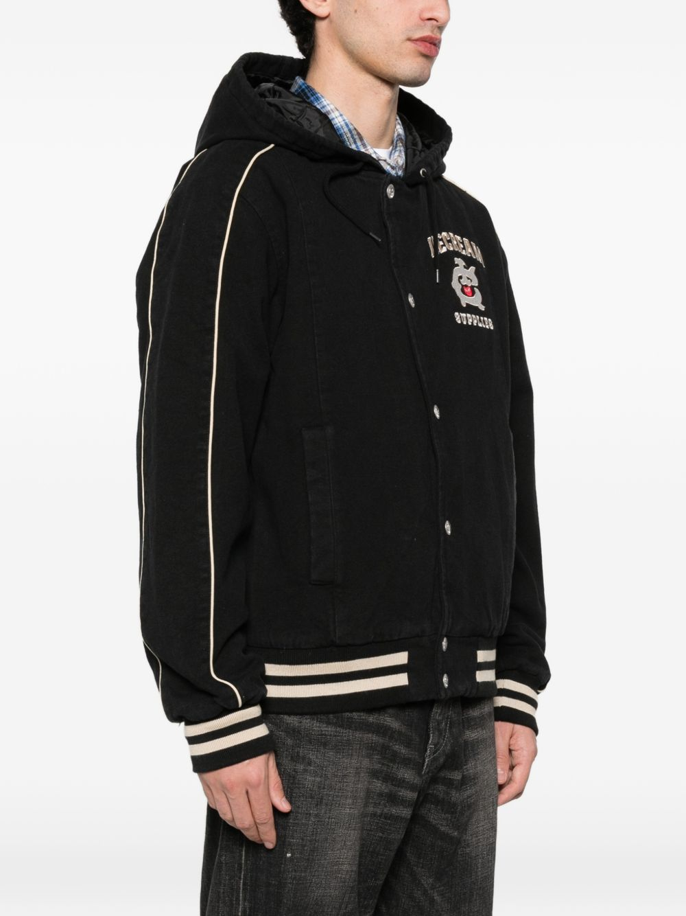 [ICECREAM] Bomber Jacket SS26 IC25401WASHEDBLACK