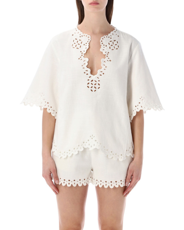[Marant Etoile] Shirts Short Sleeve SS26 HT0586FBD1J04E20WH