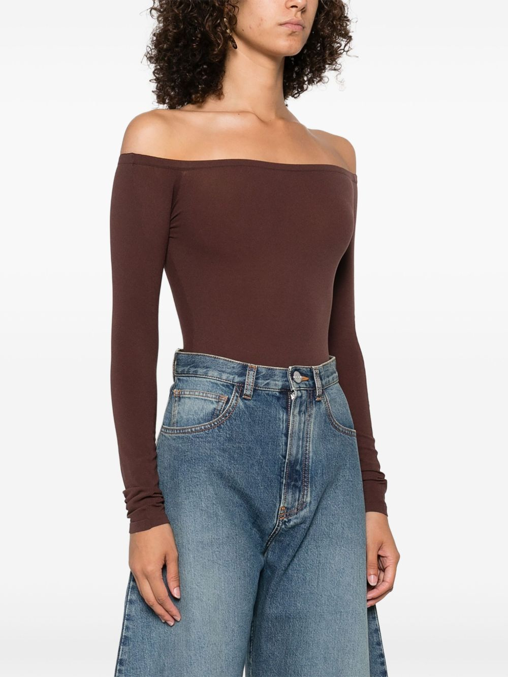 [Alaia] T-shirts Long Sleeve FW25 AA9B0384M826B178