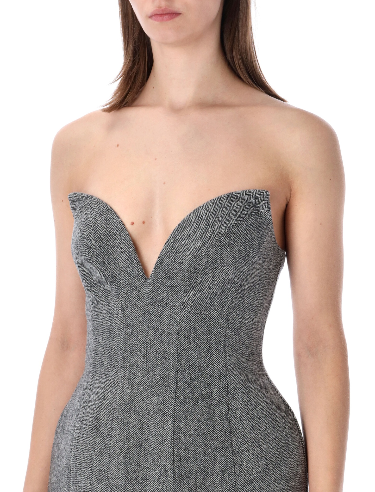 [SELF PORTRAIT] Dress SS26 RS26213SGRGREY