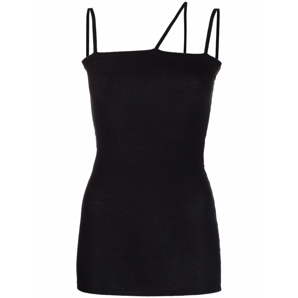 [BASERANGE] Tank top FW26 TONI-RB NIDA BLACK
