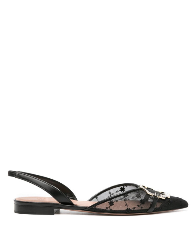 [Malone Souliers] Flat shoes SS24 MISHA107BLACK/BLACK