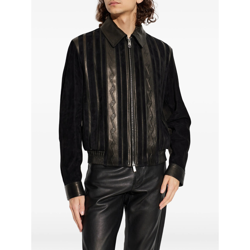 [Versace] Leather Jacket FW26 1A18634 1025897 1B000