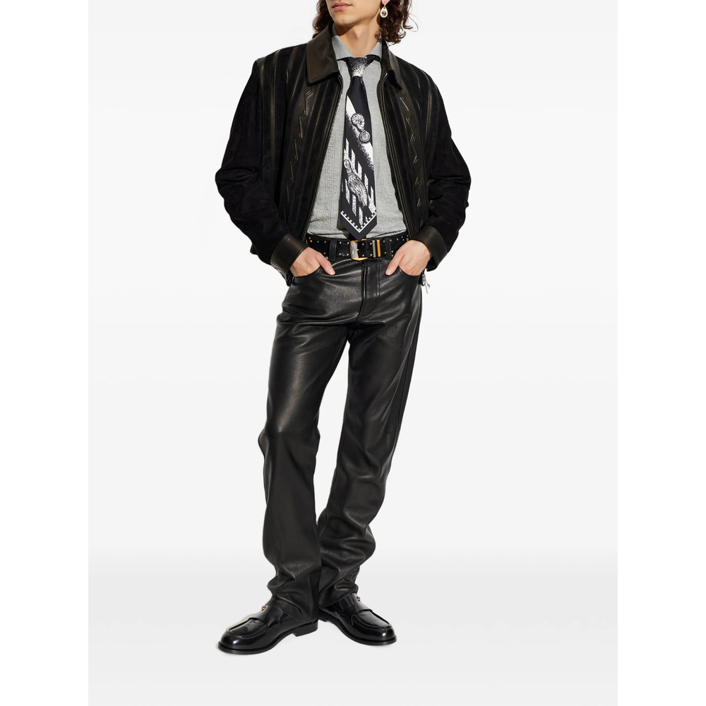 [Versace] Leather Jacket FW26 1A18634 1025897 1B000