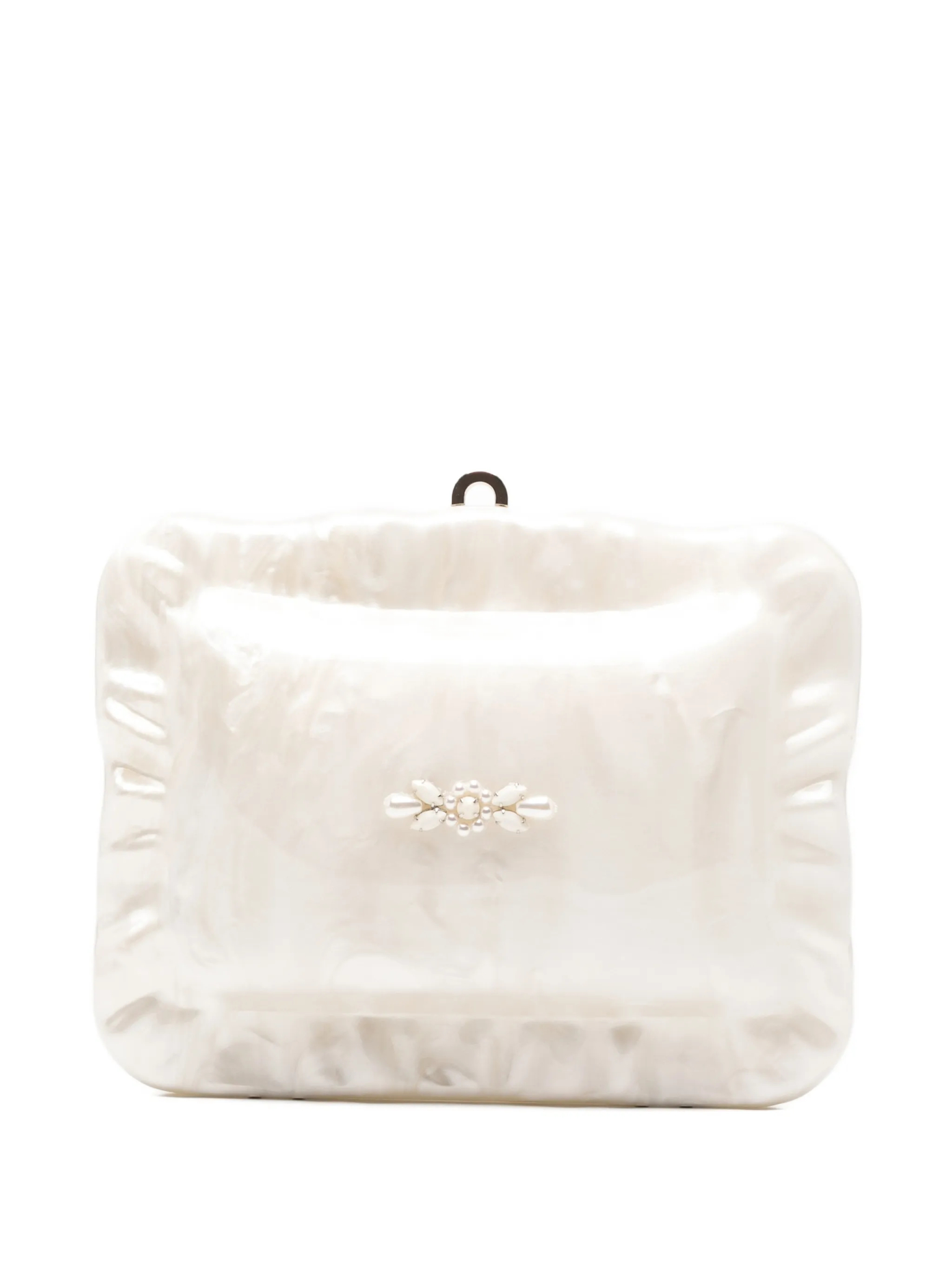 [Simone Rocha] Clutch bag SS26 BAG220B0773PEARL/OPAQUE