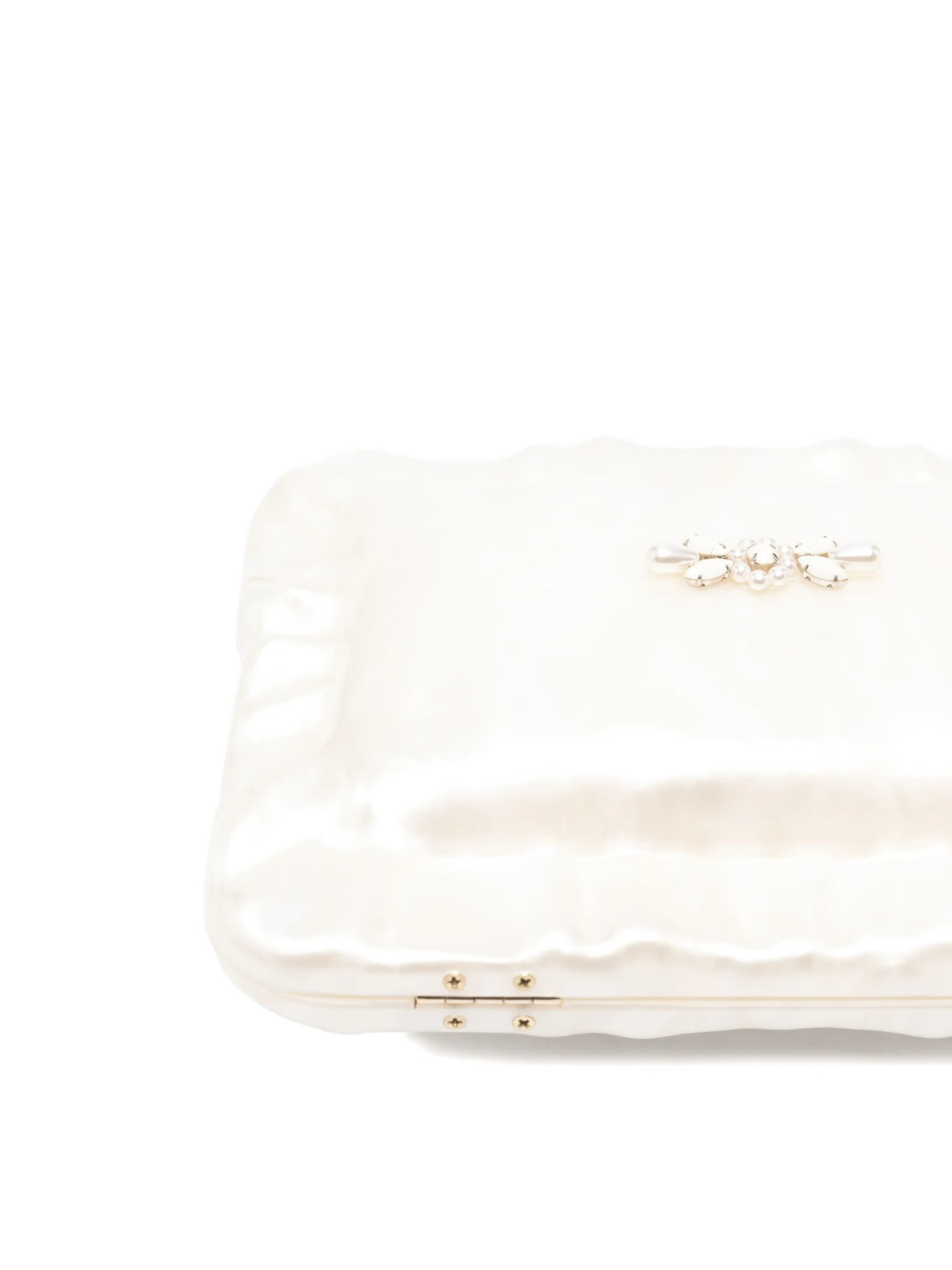 [Simone Rocha] Clutch bag SS26 BAG220B0773PEARL/OPAQUE