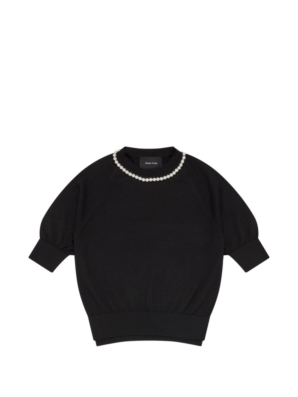 [Simone Rocha] Knitwear SS26 KMK25B0647BLACK/PEARL