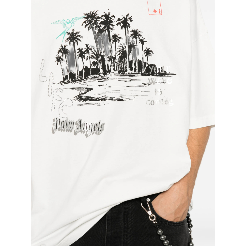 [Palm Angels] T-shirts Short Sleeve FW26 PAMAA003J R002 0310