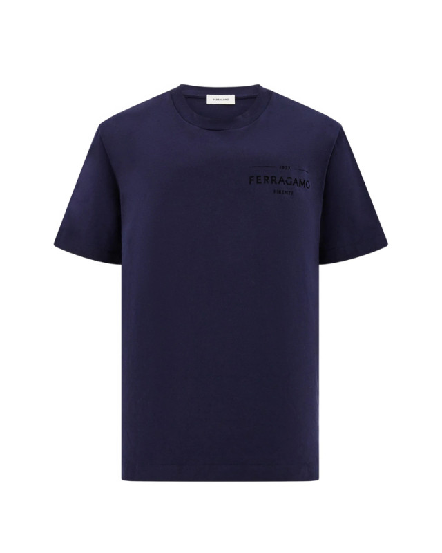 [Ferragamo] T-shirts FW26 145920 0796592 BLU