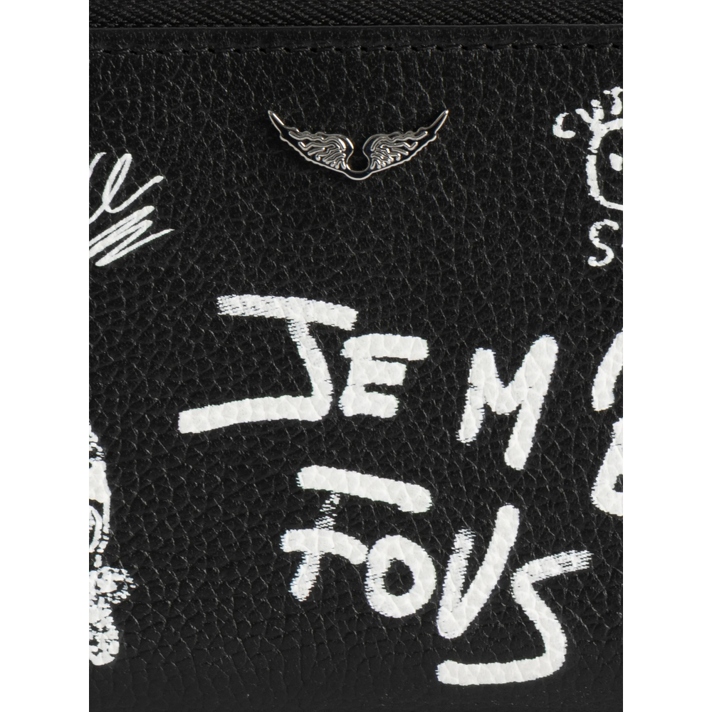 [Zadig & Voltaire] Wallet FW26 LWSG03810  BLACK